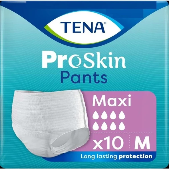 Tena Proskin Pants Maxi Emici Külot Yetişkin Bezi M - Orta - Medium 10 Adet ürün görseli 1