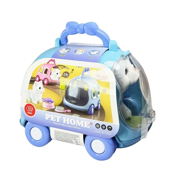 JND-6801 Taşıma Araba Çantalı Hareketli Pilli Kedi Set -Eco Lounge ürün görseli 1