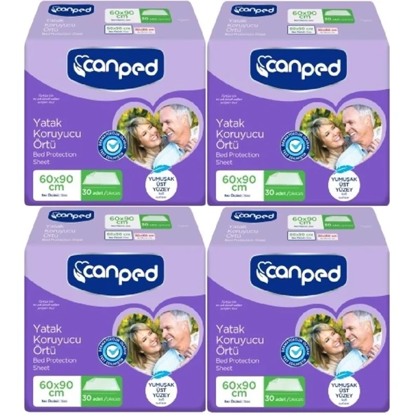Canped Yetişkin Yatak Koruyucu Örtü 60 x 90 CM 120 Adet ürün görseli 1