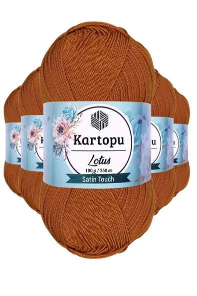 5 Adet Lotus Bikini Büstiyer Bluz Örgü İpi  K302 Tarçın ürün görseli 1