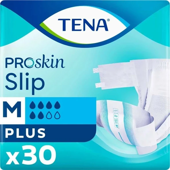 Tena Proskin Slip Plus Bel Bantlı Yetişkin Bezi M - Orta - Medium 30 Adet ürün görseli 1