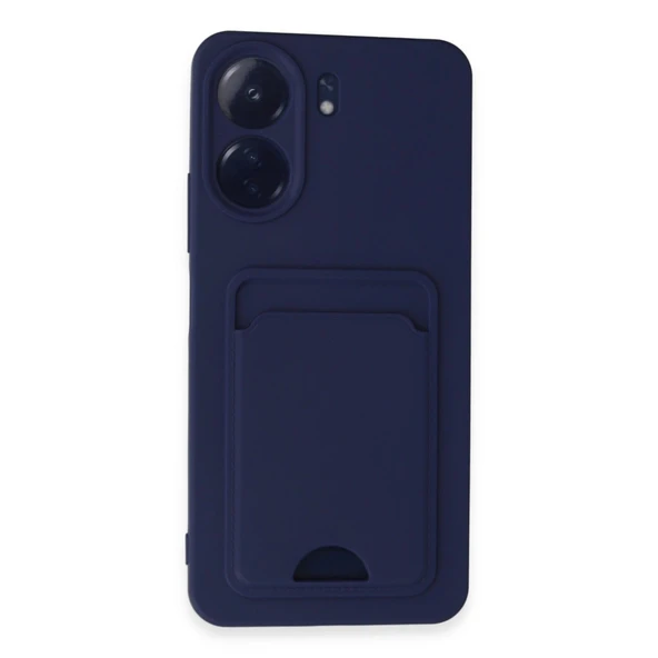 Xiaomi Redmi 13c Kılıf Kelvin Kartvizitli Silikon - Lacivert ürün görseli 1