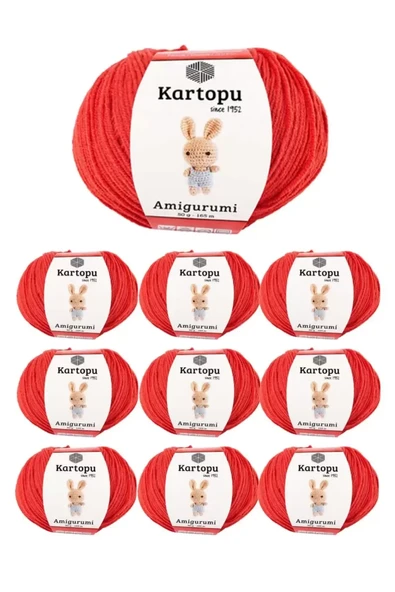 10 Adet Amigurumi El Örgü İpi 50gr 1170 ürün görseli 1
