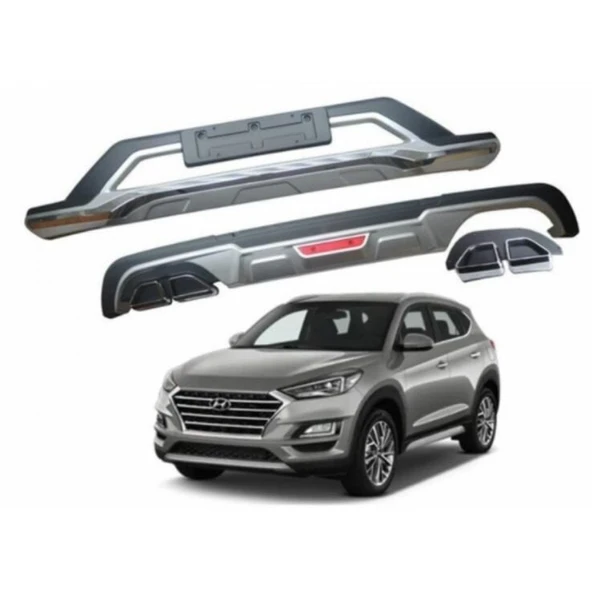Dmb Hyundai tucson ön arka tampon koruması difüzör 2018-2021 ürün görseli 1