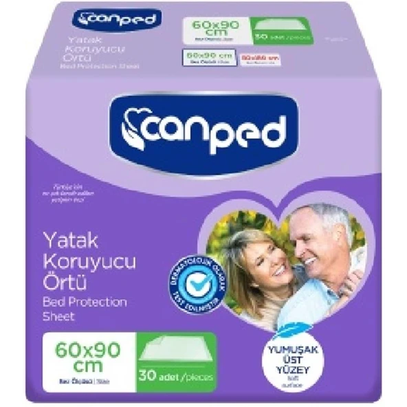 Canped Yetişkin Yatak Koruyucu Örtü 60 x 90CM 30 Adet Tekli Pk ürün görseli 1