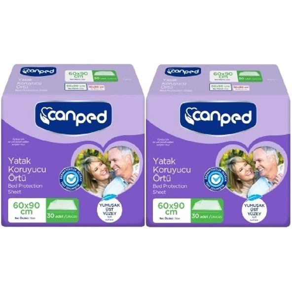 Canped Yetişkin Yatak Koruyucu Örtü 60 x 90 CM 60 Adet ürün görseli 1