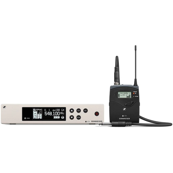 Sennheiser Pro Audio Sennheiser EW 100-CI1 Instrument Wireless System-A1 Band (470-516 OPT), Black/White, 100 G4-CI1-A1 ürün görseli 1