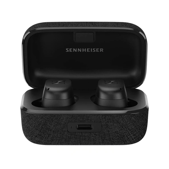 Sennheiser Momentum True Wireless 3 Earbuds - Music & Calls for Adaptive Gürültü Cancellation, IPX4, Qi Şarj, 28 Saat Battery Life, Black, 509180 ürün görseli 1