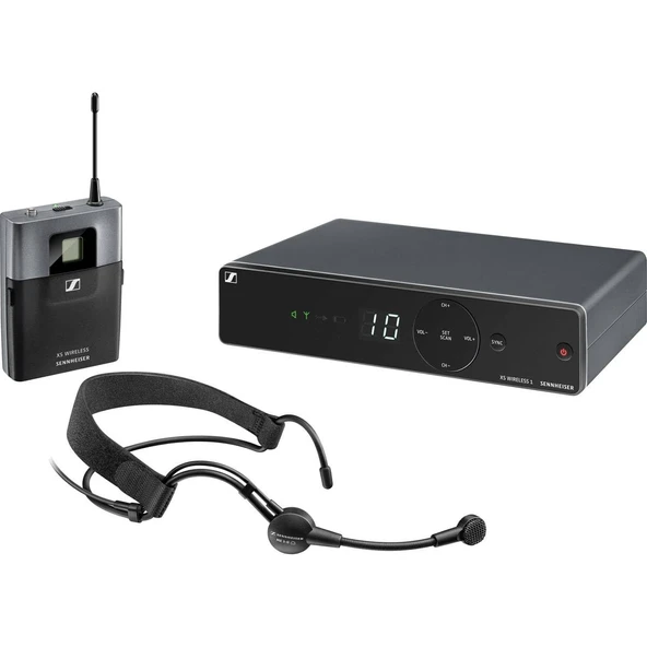 Sennheiser XSW 1-ME3-A Wireless Headmic Set, A Range 548-572 MHz, Black ürün görseli 1