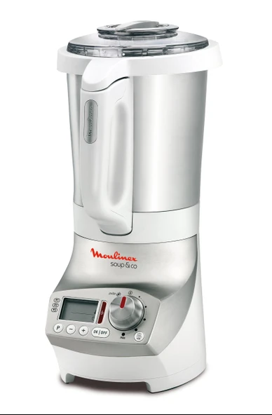 Moulinex LM9031 stand mikseri pişirme mikseri Soup & Co / 1100 watt / 1,8 litre / paslanmaz çelik kap / beyaz ürün görseli 1