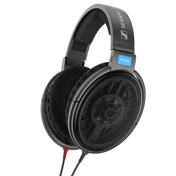 Sennheiser HD 600 stereo kulaklık, 6,3 mm stereo jak adaptörüyle, siyah ürün görseli 1