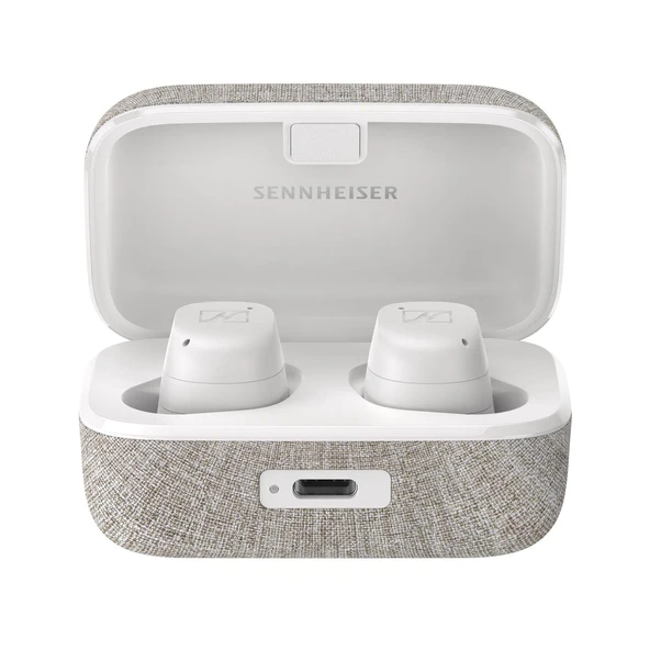 Sennheiser ses sistemi MOMENTUM True Wireless 3 - Müzik çalma ve telefon görüşmeleri için Uyarlanabilir Gürültü Engelleme 28 saatlik pil ömrüne sahip Bluetooth kulak içi kulaklık - Beyaz (MTW3) ürün görseli 1
