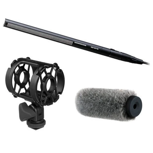 Sennheiser MKH 416-P48 Kısa Shotgun Interference Tube Mic & Fur Windxing Deluxe Kit ürün görseli 1