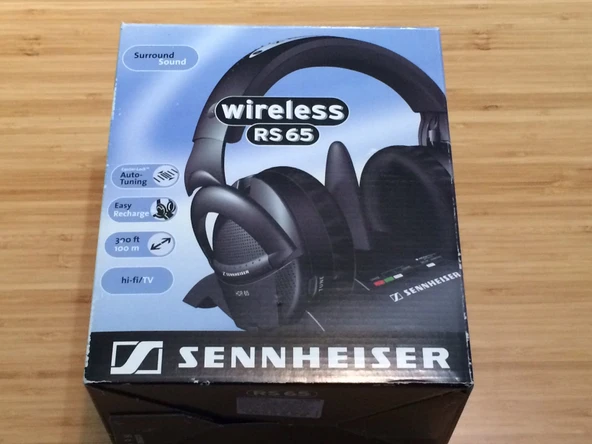 Sennheiser RS-65 Kablosuz RF Circumaural Swings ile SRS Surround Sound Processor (Black) ürün görseli 1