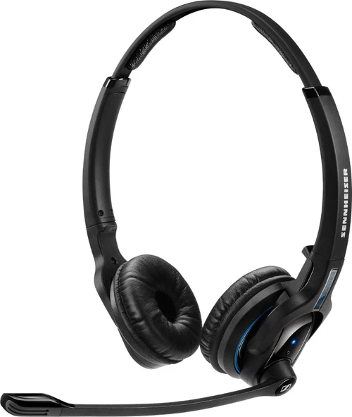 Sennheiser MB Pro 2 UC (506045) - Dual-Sided, Dual-Connectivity, Kablosuz Bluetooth Headset | For Desk/Mobile Phone & Softphone/PC Connection| w/ HD Sound & Major UC Platform Uyumluluk (Black) ürün görseli 1