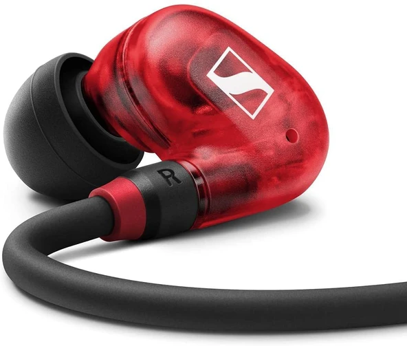 Sennheiser IE 100 PRO Kablosuz RED Kablosuz kulak içi kulaklıklar Dinamik 10 mm geniş bant dönüştürücü USB-C Kablosu ve S/M/L Silcone Adaptörü Dahil Kırmızı ve Siyah (509173) ürün görseli 1