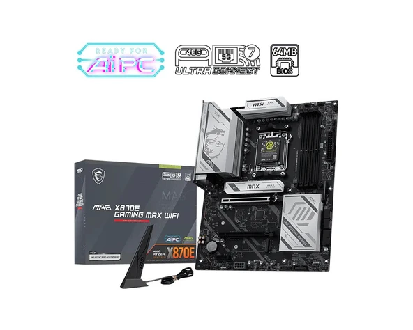 MSI MAG X870E GAMING MAX WIFI DDR5 AMD X870 ürün görseli 1