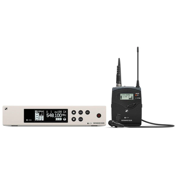 Sennheiser Pro Audio Sennheiser EW 100-ME2 Kablosuz Omni Lavalier Microphone System-G Band (566-608 OPT), Beyaz / Siyah, 100 G4-ME2-G ürün görseli 1