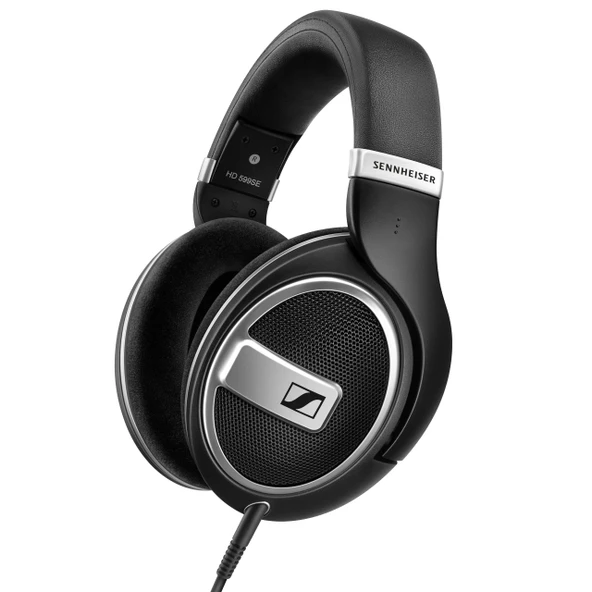 Sennheiser HD 599 SE – Üstün tasarımlı, doğal dengeli sese sahip açık kulaklıklar; Müzik, oyun, okul ve iş için kulaklıklar, siyah ürün görseli 1