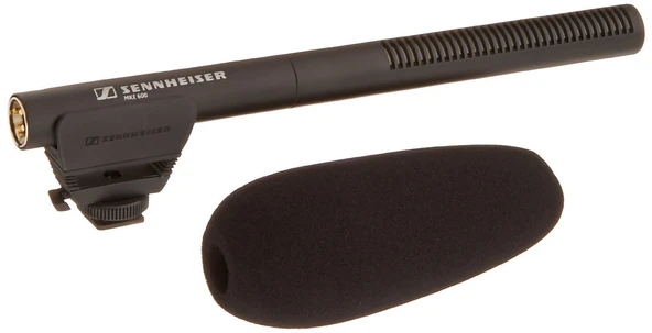 Sennheiser MKE 600 kamera av tüfeği mikrofonu | Hayalet ve pil gücü | Rüzgar gürültüsünü en aza indirmek için değiştirilebilir filtre (505453) ürün görseli 1