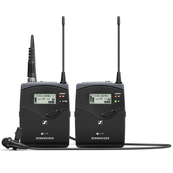 Sennheiser taşınabilir kablosuz yaka mikrofonu seti (EW 112P G4-B) ürün görseli 1