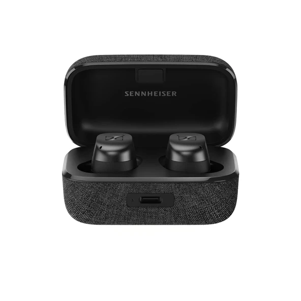Sennheiser Momentum True Wireless 3 Earbuds - Music & Calls for Adaptive Gürültü Cancellation, IPX4, Qi Şarj 28 saatlik Battery Life, Graphite, 700074 ürün görseli 1