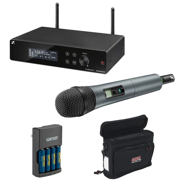 Sennheiser XSW 2-835-A Kablosuz El Mic System with e835 Capsule, Kablosuz Mobile Pack & Şarj (4X AA Pil) ürün görseli 1