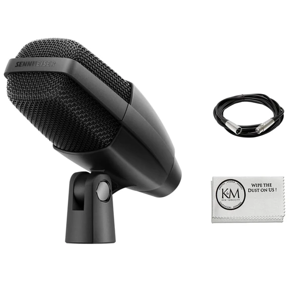 Sennheiser MD 421 KOMPAKT Multi amaçlı Cardioid Dynamic Microphone Sched with XLR Cable + Temizlik Kumaşı (3 Madde) ürün görseli 1
