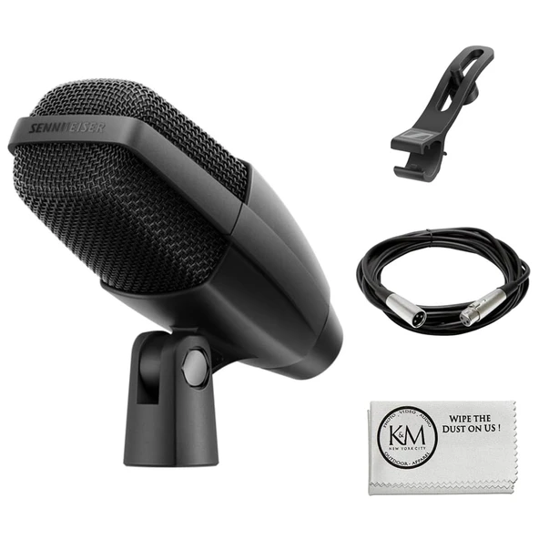 Sennheiser MD 421 KOMPAKT Multi amaçlı Cardioid Dynamic Microphone ile XLR Kablo + Temizlik Kumaşı (3) ürün görseli 1