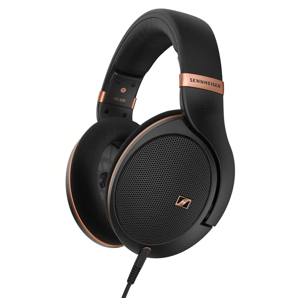 Sennheiser HD 505 - Wired Dresss Over Ear with Mix Sound and Controlled Bass, Music, Work, Game, Audiophiles, Students, Traveling, Copper Edition ürün görseli 1