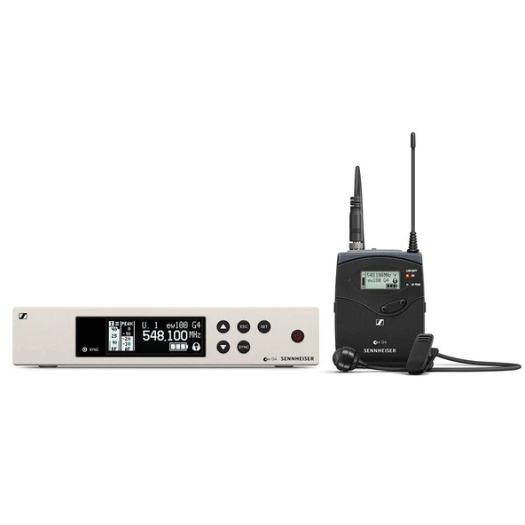 Sennheiser Pro Audio Sennheiser EW 100-ME4 Kablosuz Kartioid Lavalier Microphone System-G Band (566-608 OPT), 100 G4-ME4-G ürün görseli 1