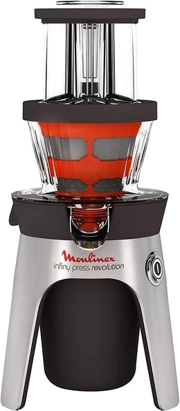 Moulinex Infiny Press Revolution ZU500A meyve ve sebze presi, 300 watt, tarif kitabı dahil, siyah/şampanya ürün görseli 1