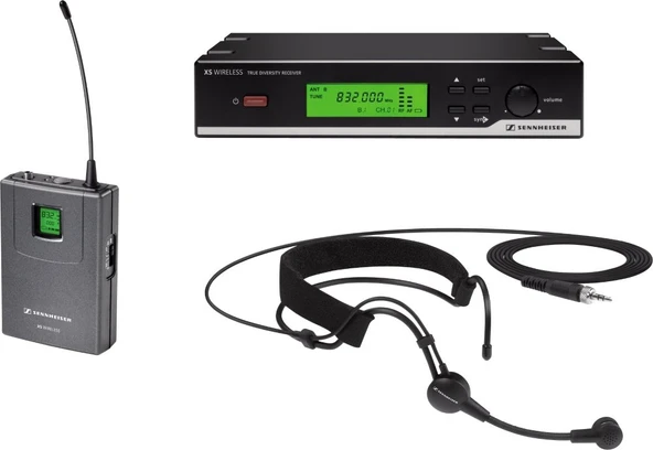 Sennheiser XSW 52-A XS Headset System - SK 20, ME 3 ve EM 10 Alıcı - "A" 548-572 MHz ürün görseli 1
