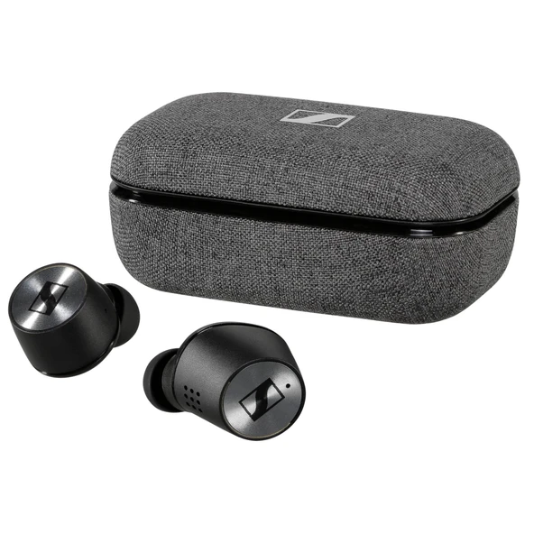 Sennheiser Momentum True Wireless 2 Bluetooth kulaklık, gürültü engelleme özelliğine sahip kulak içi kulaklıklar, akıllı duraklatma işlevi ve Hi-Fi ses, kablosuz, siyah ürün görseli 1