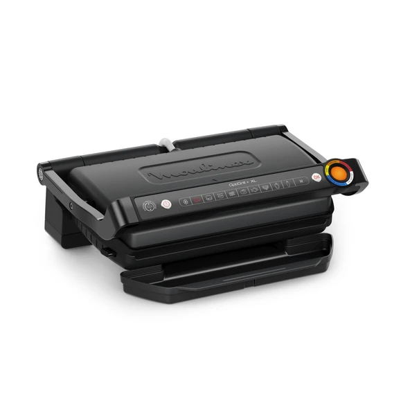 Moulinex Optigrill+ XL, iç mekan elektrikli ızgara, et, balık ve sebze pişirmek için ideal, pişirme ekranı, 9 otomatik program, yapışmaz plakalar, temizlemesi kolay, GI7278 ürün görseli 1
