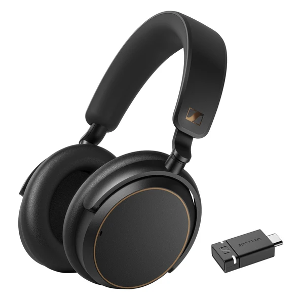 Sennheiser ACCENTUM Kablosuz Bluetooth Kulaklıklar - 50 Saat Battery Life, Audio, Hybrid Gürültü Cancelling (ANC), All-Day Comfort ve Clear Voice Pick-up for Calls, Black/Copper ürün görseli 1