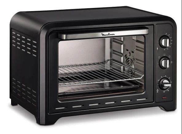 Moulinex Optimo OX484810 - 39 L konveksiyonlu fırın, 240°'ye kadar termostatlı ve 120 dakikaya kadar zamanlayıcılı 6 pişirme modu, fırın tepsisi ve ters çevrilebilir raflar, kompakt tasarım ürün görseli 1