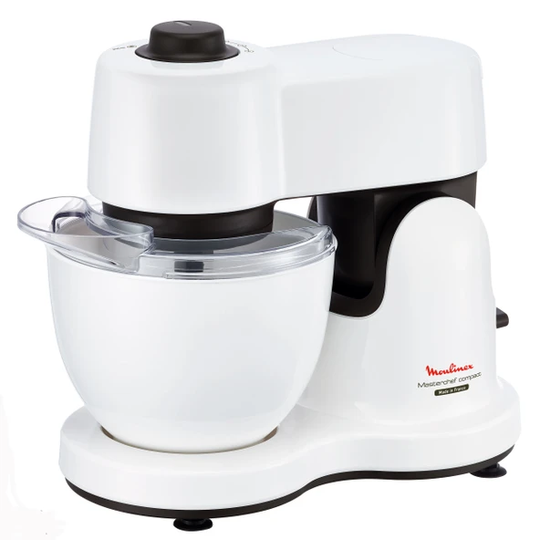 Moulinex QA2131 mutfak robotu Masterchef Compact White Plus (700 W, 3,5 L hacim, 4 hız ayarı) beyaz / gri ürün görseli 1