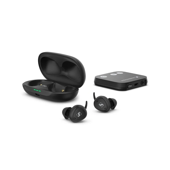 Sennheiser Consumer Audio TV Clear Set 2 Earbuds - Telsiz Televizyon Earphones with Passive Gürültü Cancellation and Bluetooth - Gelişmiş TV dinlemek için işitme cihazı - Black TV ürün görseli 1