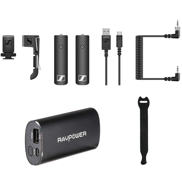 Sennheiser XSW-D Portable Base Set with RAVPower Luster 6700mAh Şarj Cihazı & Fastener spreads 10Pack ürün görseli 1