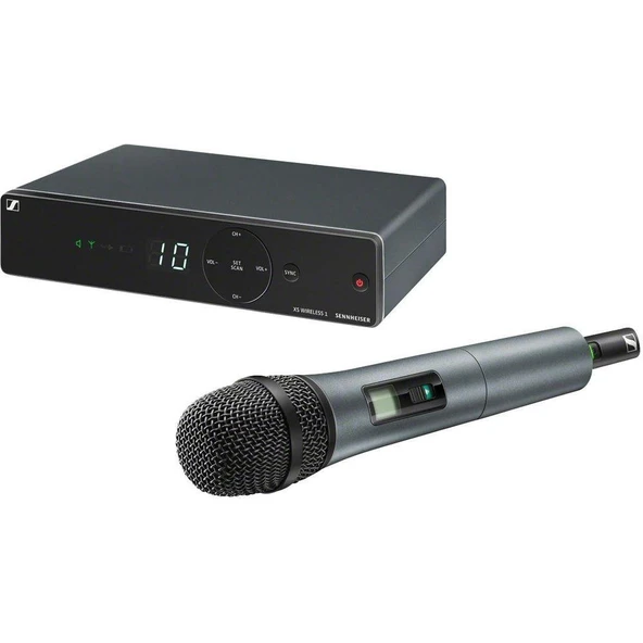 Sennheiser XSW 1-825-E Şarkıcılar ve Hoparlörler için Hepsi Bir Arada Kablosuz Mikrofon Sistemi | Evolution mikrofon kapsülleri, entegre antenler ve 10'a kadar uyumlu kanal (507112) ürün görseli 1