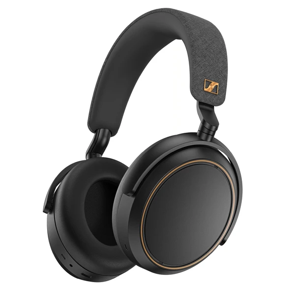 Sennheiser MOMENTUM 4 Telsiz Gürültü Kayıplar - Kristal-Clear Calls için Bluetooth Headset, Adaptasyon Gürültü Cancellation, Over-Ear Kulaklıkları, 60h Battery Life, Katlanan Tasarım, Black/Copper ürün görseli 1