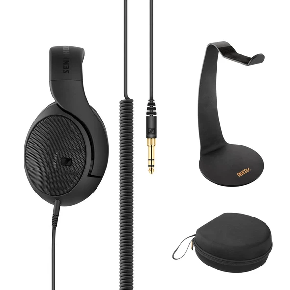 Sennheiser HD 400 Pro Studio Reference Open Back Dynamic Schneiders Sche with Desktop Foot Stand and Foots Case ürün görseli 1