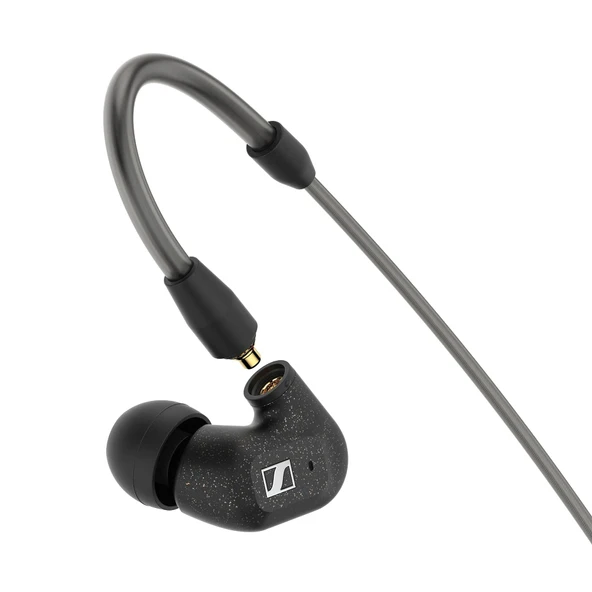 Sennheiser IE 300 Audiophile Kulak İçi Kulaklık - Dengeli Ses için XWB Sürücüleriyle Gürültü Yalıtımı, Esnek Kulak Kancalı Çıkarılabilir Kablo, 2 Yıl Garanti (Siyah) ürün görseli 1