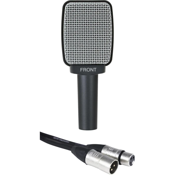 Sennheiser e 609 Silver Dynamic Guitar Microphone Sche with Cable ürün görseli 1