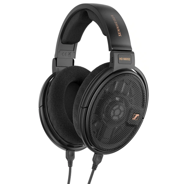 Sennheiser HD 660S2 - Kablolu, derin bas uzatmalı ve iyileştirilmiş akustik performansa sahip Audiophile açık kulak kulak üstü kulaklıklar, PC, müzik, oyun için kulaklıklar, birinci sınıf siyah ürün görseli 1