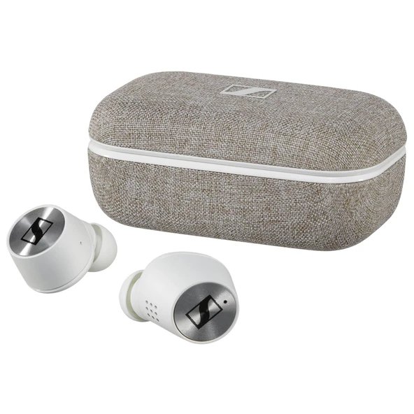 Sennheiser Momentum True Wireless 2 Bluetooth kulaklık, gürültü engelleme özelliğine sahip kulak içi kulaklıklar, akıllı duraklatma işlevi ve Hi-Fi ses, kablosuz, beyaz ürün görseli 1