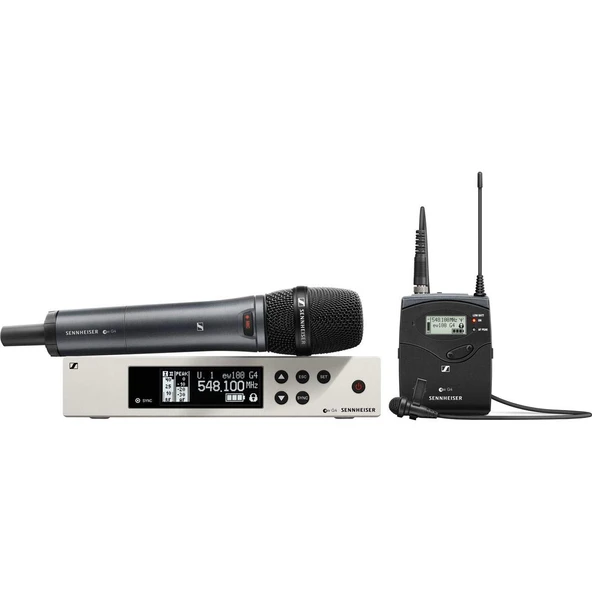 Sennheiser Pro Audio Sennheiser EW 100-ME2/835 Combo Me2 Lavelier Kemer Paketi ve e835S El Sistemi - G Band (566-608 OPT), 100 G4-ME2/835-S-G ürün görseli 1