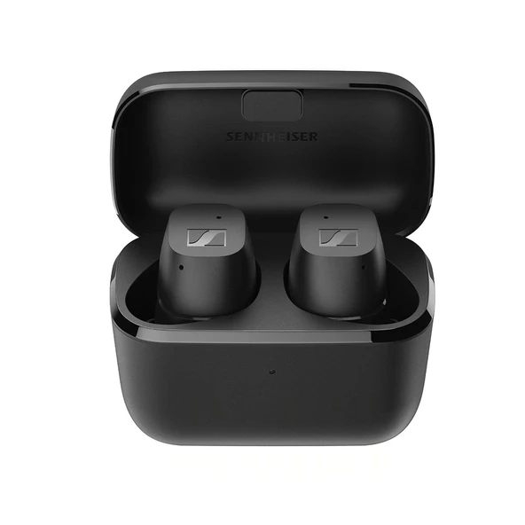 Sennheiser CX Gerçek Kablosuz Kulaklıklar Müzik ve Aramalar için Auric, Pasif Gürültü Engelleme, Özelleştirilebilir Dokunmatik Kontroller, Derin Bas, IPX4, 27 Saat Pil, Siyah, Küçük ürün görseli 1