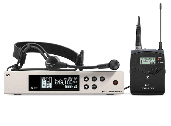 Sennheiser Pro Audio Sennheiser EW 100-ME3 Kablosuz Kartioid Headset Microphone System - A1 Band (470-516 OPT), 100 G4-ME3-A1 ürün görseli 1